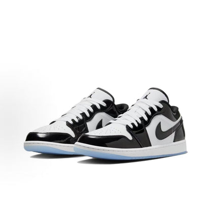 Air Jordan 1 Low Black & White Sneakers | DV1309-100