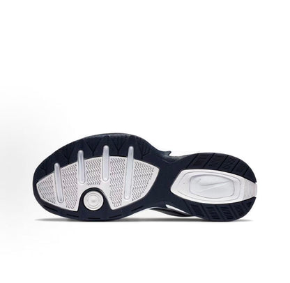 Nike Air Monarch White & Navy Sneakers | 415445-102