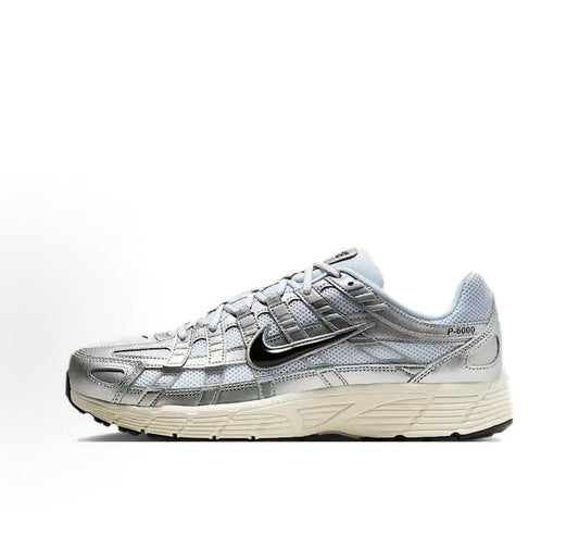 Nike P-6000 White & Silver Sneakers | CD6404-105