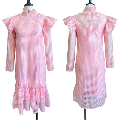 Women's Dress Women's Hollow-out Long-Sleeved Blouse Sling