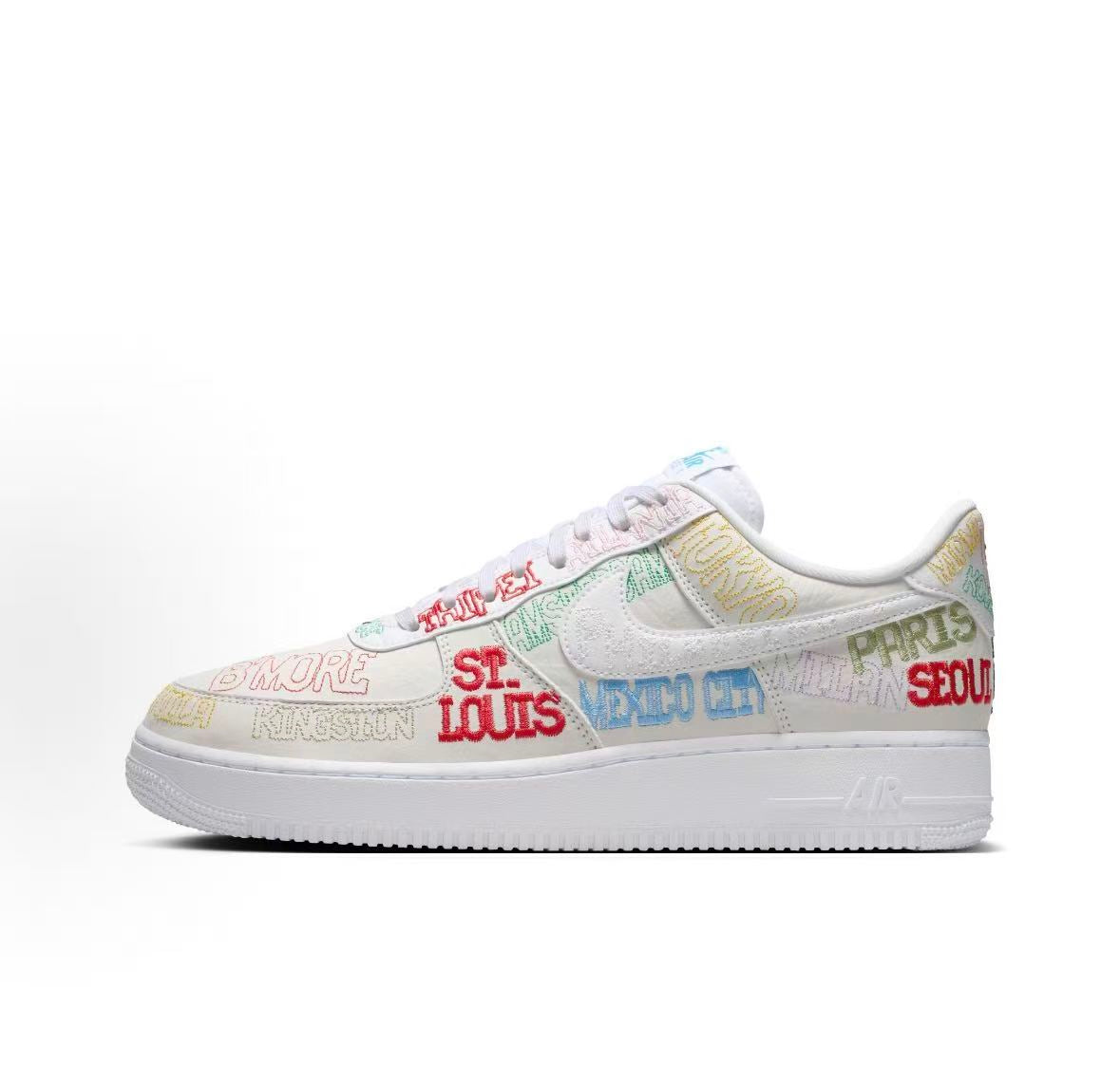 Nike Air Force 1 Low City Lettering Sneakers | II1549-100