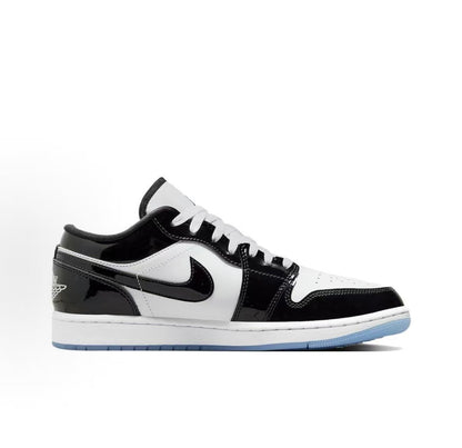 Air Jordan 1 Low Black & White Sneakers | DV1309-100