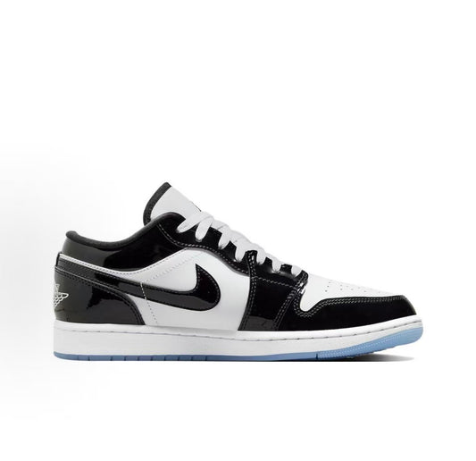 Air Jordan 1 Low Black & White Sneakers | DV1309-100