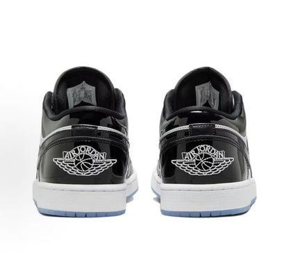 Air Jordan 1 Low Black & White Sneakers | DV1309-100
