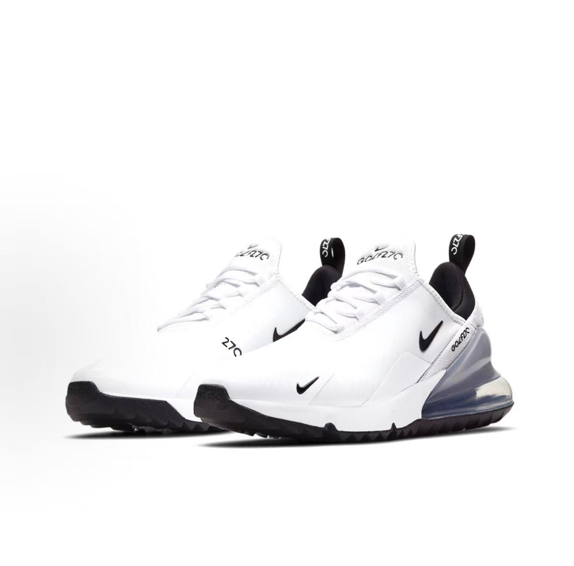 Nike Air Max 270 G White & Black Golf Shoes | CK6483-102