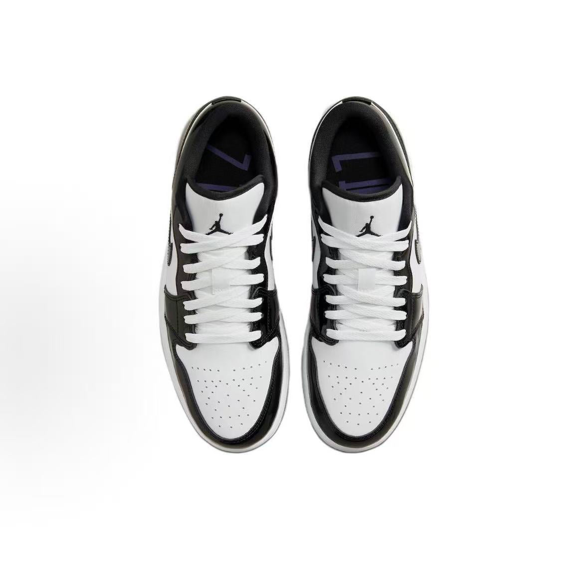 Air Jordan 1 Low Black & White Sneakers | DV1309-100