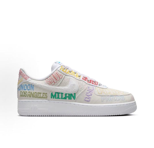 Nike Air Force 1 Low City Lettering Sneakers | II1549-100